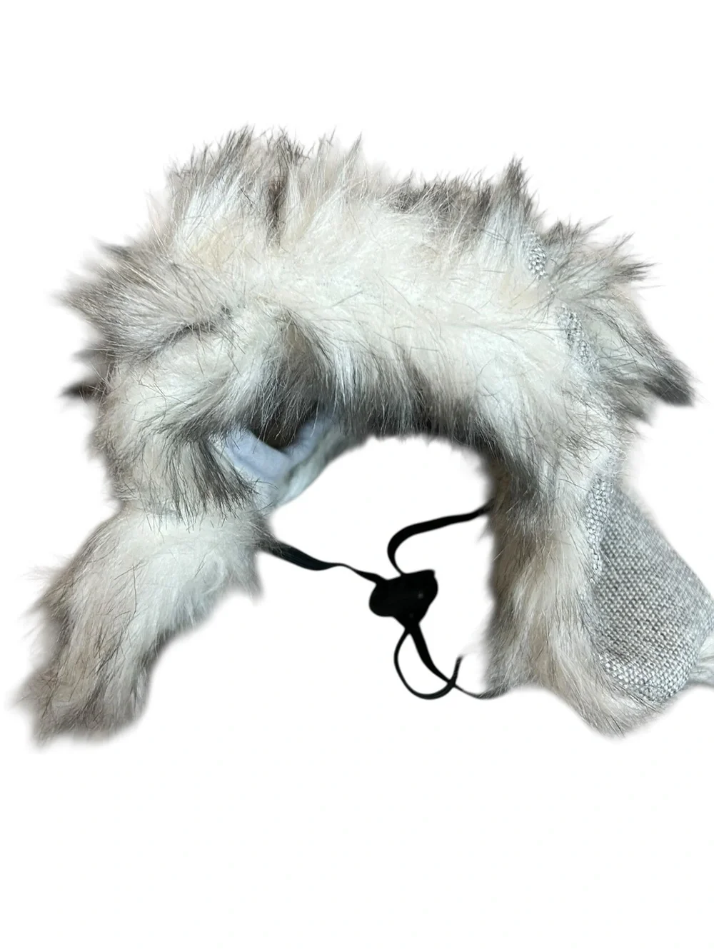 NEW Gray Boots & Barkley Pet Fur Hat Warm Winter Accessories One Size Small Fit!